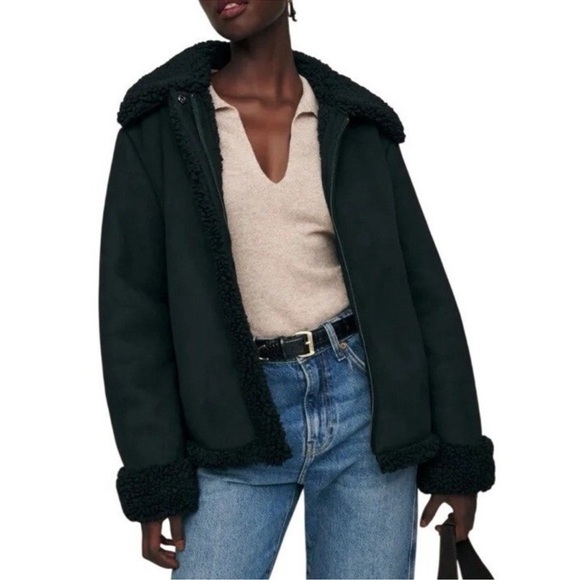 Reformation Jackets & Blazers - Reformation Talli faux suede and shearling jacket coat